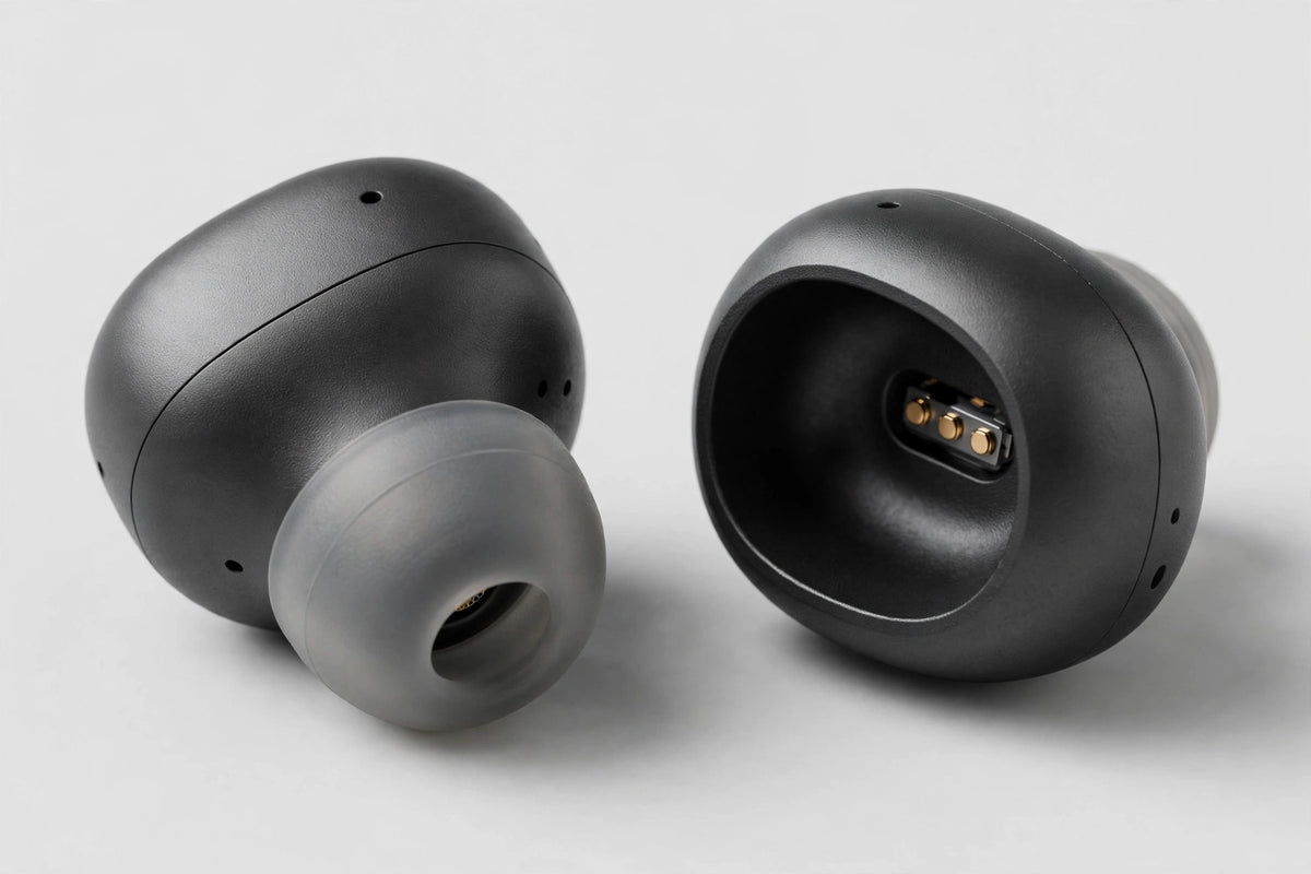 Hearly Buds Pro 2 earbuds close-up